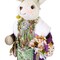 Karen Didion 22.0 Inch Emerson And Violet Bunny Easter Figurine Set , Bling Spring Decor Easter Hand-Made